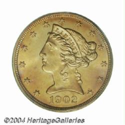 1902 $5 MS66 PCGS.