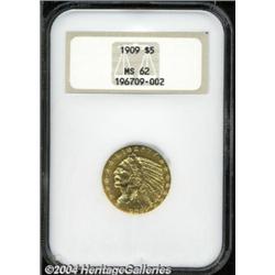 1909 $5 MS62 NGC.