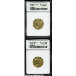 1912 $5 --Cleaned--ANACS, AU Details, Net XF45,