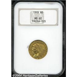 1915 $5 MS62 NGC.