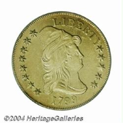 1799 $10 Small Stars Obverse AU53 PCGS.