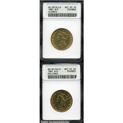 1881 $10 --Polished--ANACS, AU Details, Net XF40,