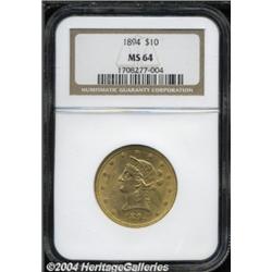 1894 $10 MS64 NGC.