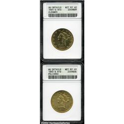 1895-S $10 --Polished--ANACS, AU Details, Net XF40,
