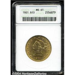 1901 $10 MS61 ANACS.