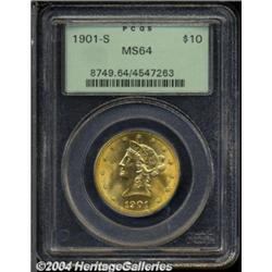 1901-S $10 MS64 PCGS.