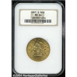 1901-S $10 MS64 NGC.