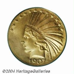 1907 $10 Wire Rim MS64 PCGS.