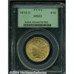 1910-D $10 MS63 PCGS.