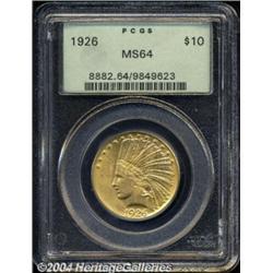 1926 $10 MS64 PCGS.