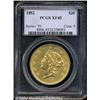Image 1 : 1852 $20 XF45 PCGS.
