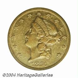 1854-O $20 AU50 PCGS.