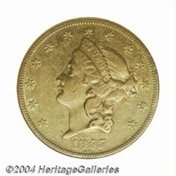 1855-O $20 AU53 NGC.