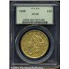 Image 1 : 1868 $20 XF40 PCGS.