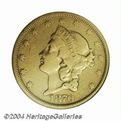 1870-CC $20 VF25 NGC.