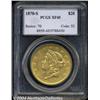 Image 1 : 1870-S $20 XF45 PCGS.