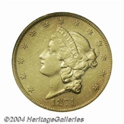 1871-CC $20 AU53 PCGS.