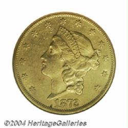 1872-CC $20 AU55 NGC.