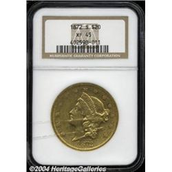 1872-S $20 XF45 NGC.