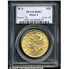 Image 3 : 1873 $20 Open 3 MS62 PCGS.