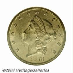 1873-S $20 Closed 3 MS61 NGC.