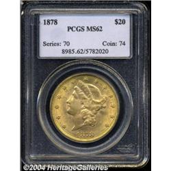 1878 $20 MS62 PCGS.