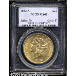 1882-S $20 MS62 PCGS.
