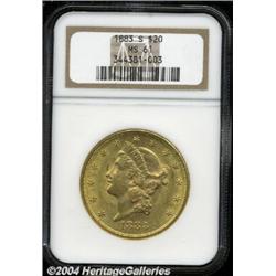 1883-S $20 MS61 NGC.