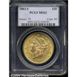 1883-S $20 MS62 PCGS.