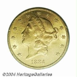 1884-CC $20 MS61 PCGS.