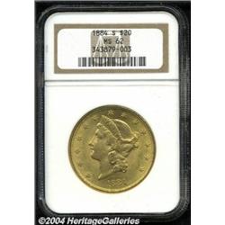 1884-S $20 MS62 NGC.