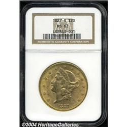 1887-S $20 MS62 NGC.