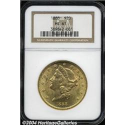 1888 $20 MS61 NGC.