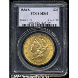 1888-S $20 MS62 PCGS.