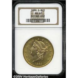 1889-S $20 MS62 NGC.