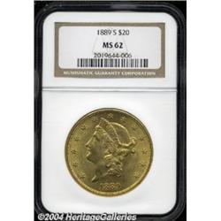 1889-S $20 MS62 NGC.