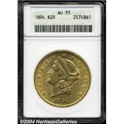 1894 $20 AU55 ANACS.