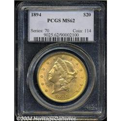 1894 $20 MS62 PCGS.