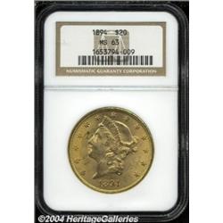 1894 $20 MS63 NGC.