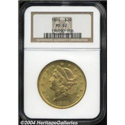 1895 $20 MS62 NGC.