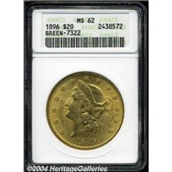 1896 $20 MS62 ANACS.