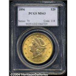 1896 $20 MS63 PCGS.