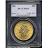 Image 1 : 1896 $20 MS63 PCGS.