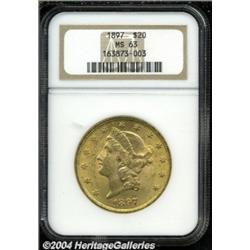 1897 $20 MS63 NGC.