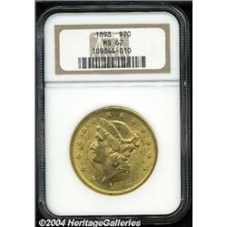 1898 $20 MS62 NGC.