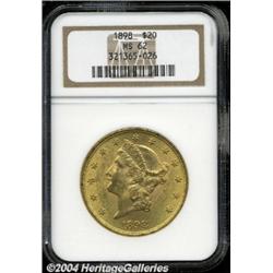 1898 $20 MS62 NGC.