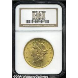 1898-S $20 MS64 NGC.