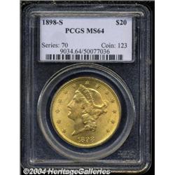 1898-S $20 MS64 PCGS.