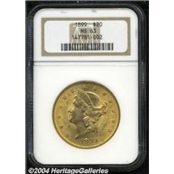 1899 $20 MS63 NGC.