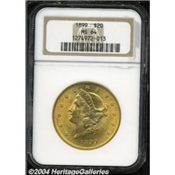 1899 $20 MS64 NGC.